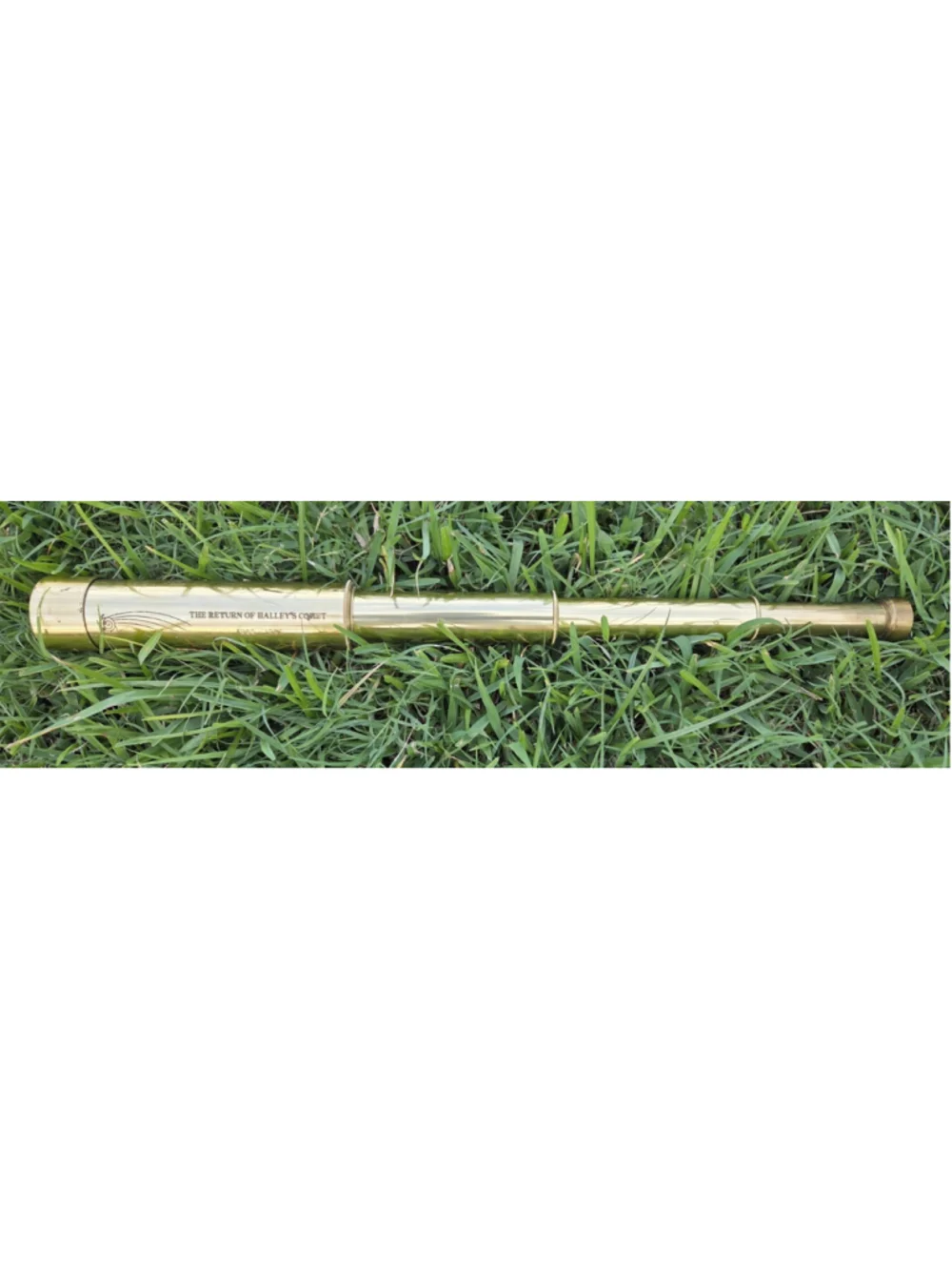 Vintage 1985-1986 Halley’s Comet Brass Telescope Spyglass 30x40mm 22